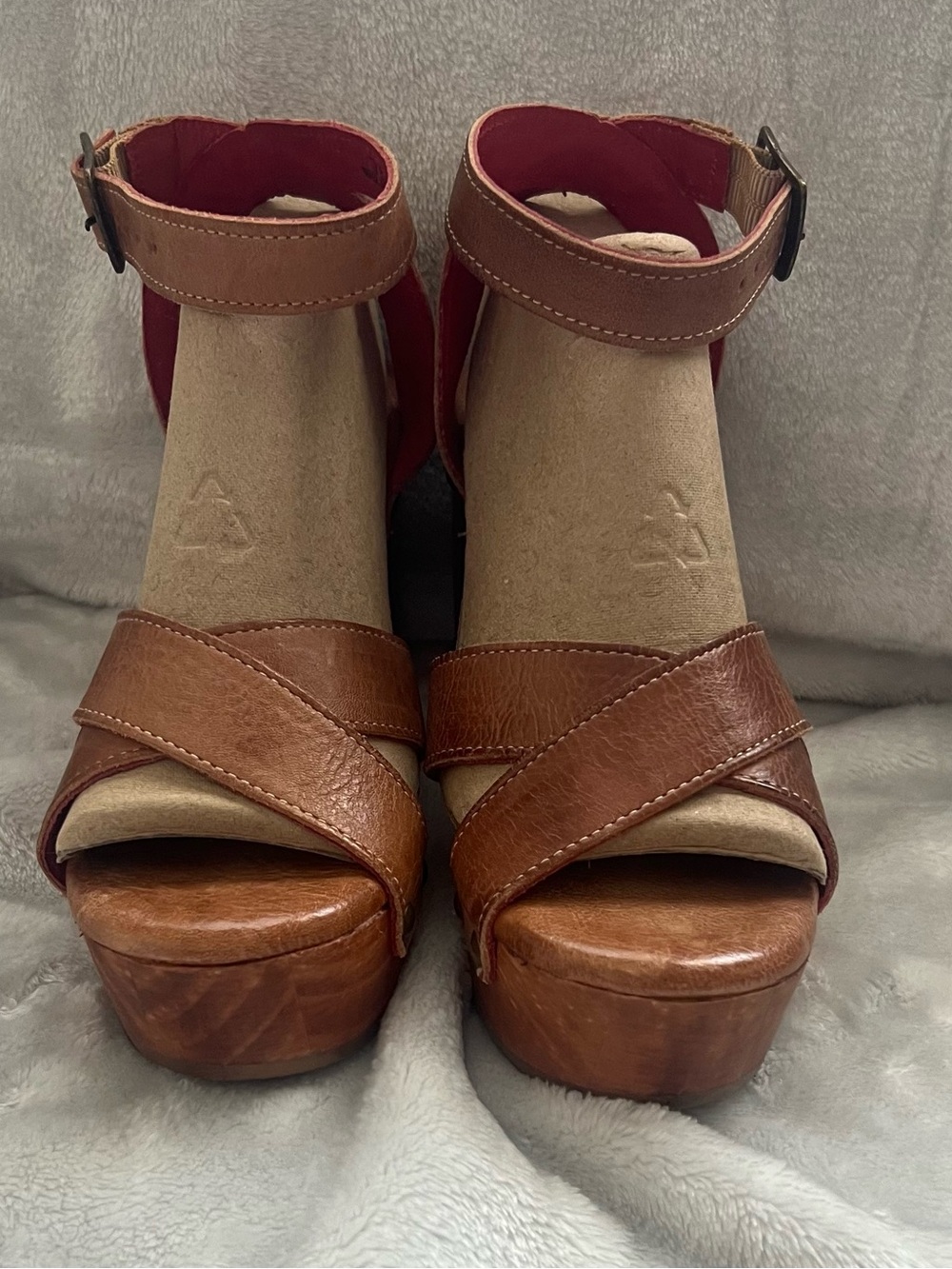 New w/ Box: Bed|Stu ✳️ Grettell Wedge Sandal in Tan Rustic Size: 7.5 M